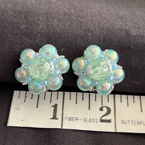 Vintage Iridescent Earrings - Picture 8 of 12